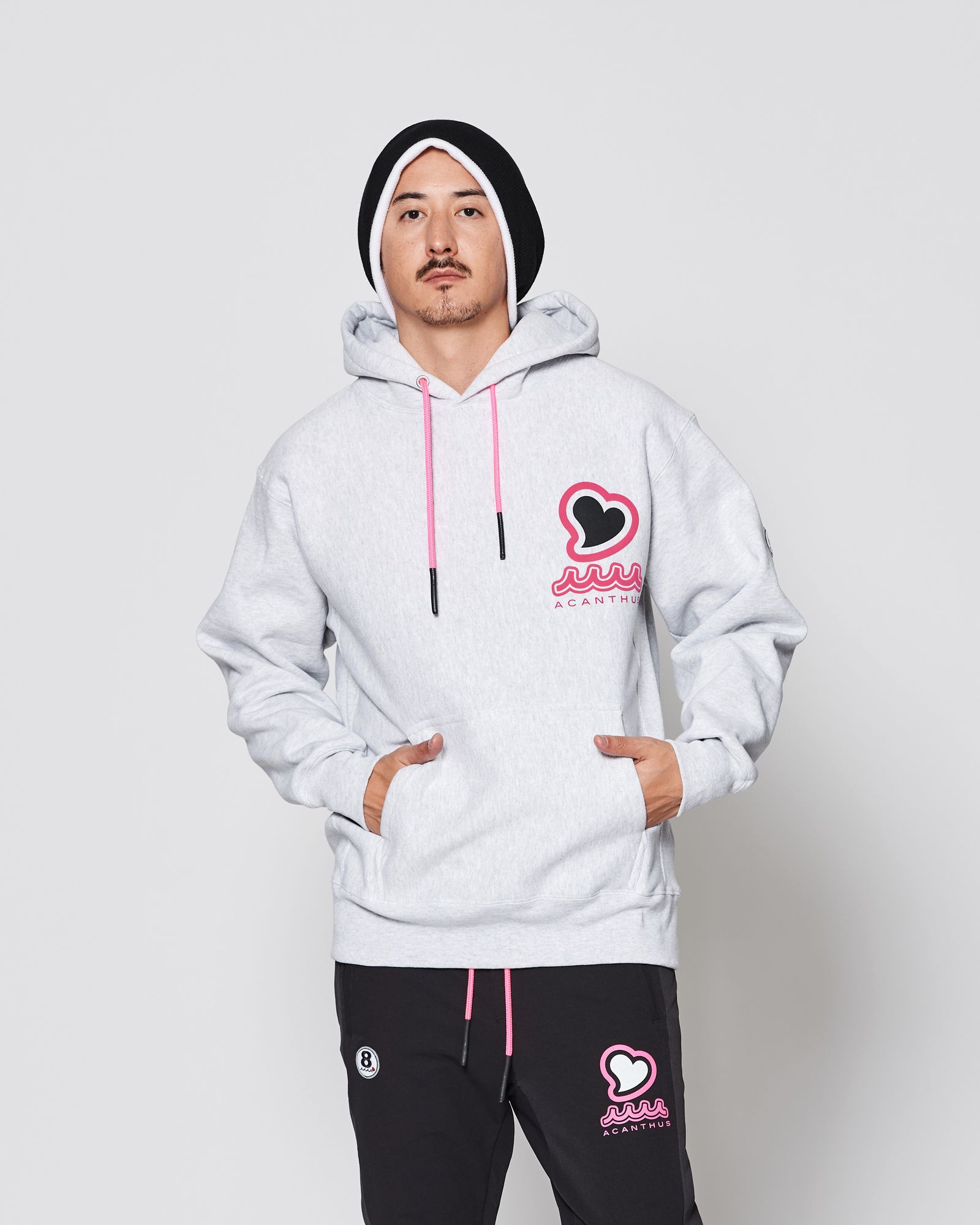 ☆先行予約販売2025年9月下旬～10月下旬頃入荷予定☆ ACANTHUS × muta MARINE / muta sweet muta Hooded Sweatshirts / パーカー / GRAY 【MA2545】