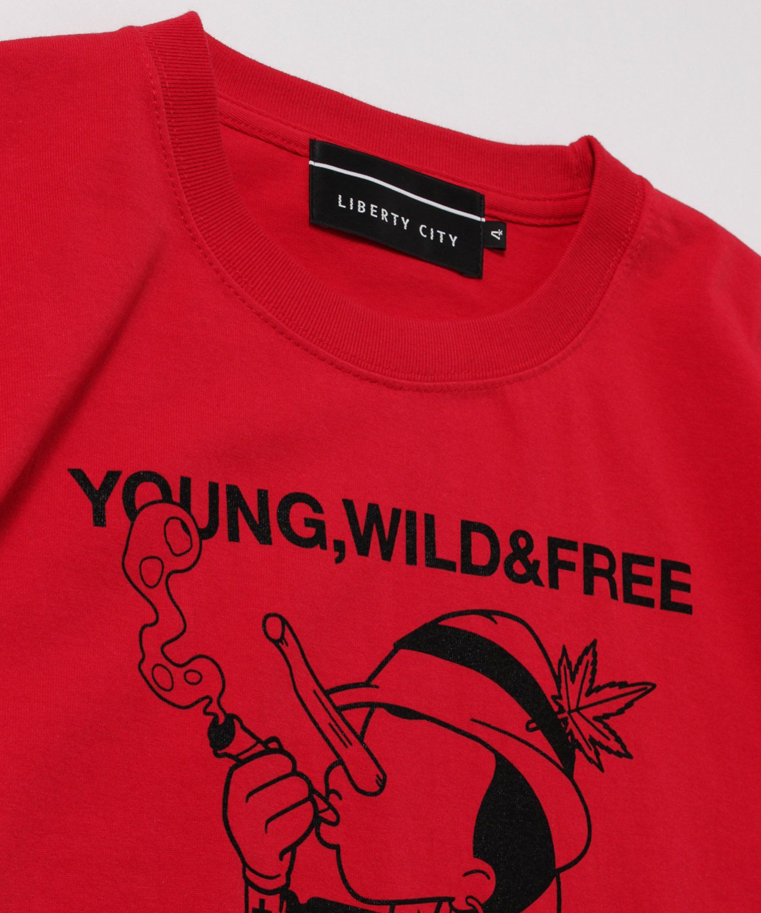 LIBERTY CITY - [SO WHAT] Tシャツ / RED [231027SW] | femt