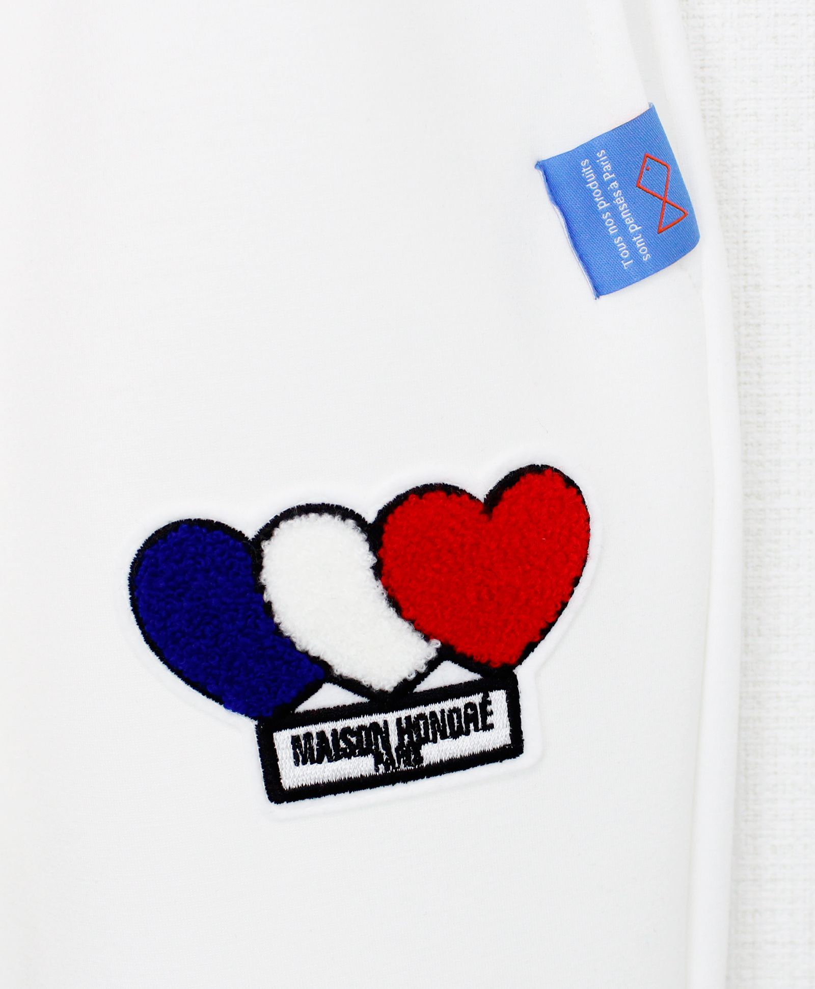 3ハートパッチダンボールパンツ / 3Heart Patch Cardboard  Pants / WHITE