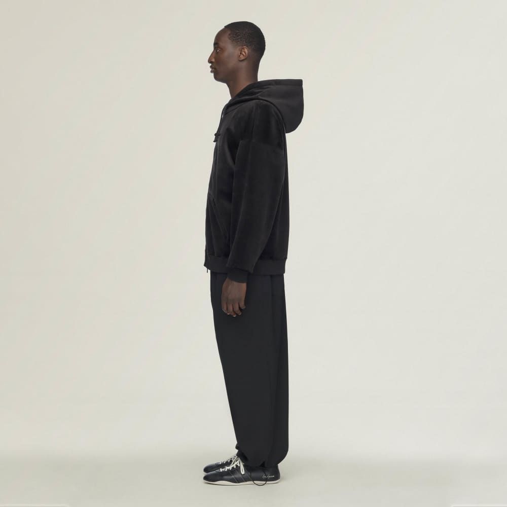 ベルベット コーデュロイ ジップ フーディー / Y-3 VELVET CORDUROY ZIP HOODIE / BLACK [IA4371-APPA26]