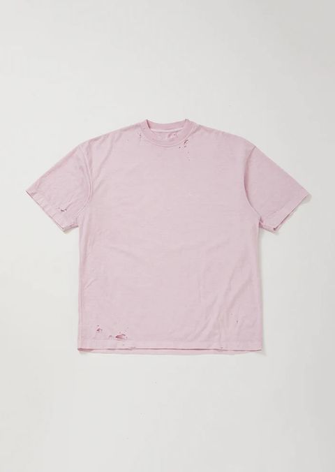 KREVA×GHOST ALMOSTBLACK / AMEGE DYEING SHORT SLEEVE T HAKUTOU / PINK [KRVGAB-C-3-3]
