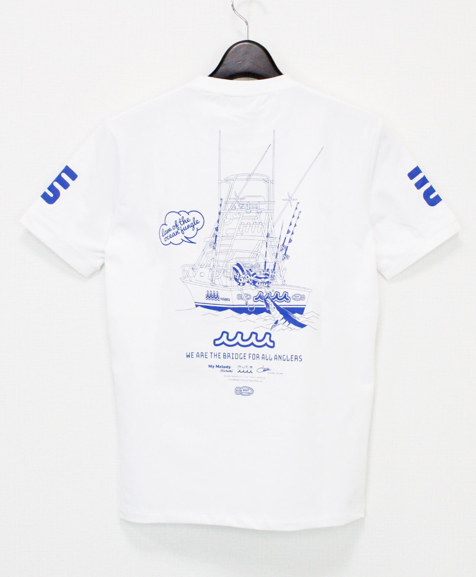 muta - Kuromi × muta MARINE Fishing ストレッチTシャツ / ホワイト