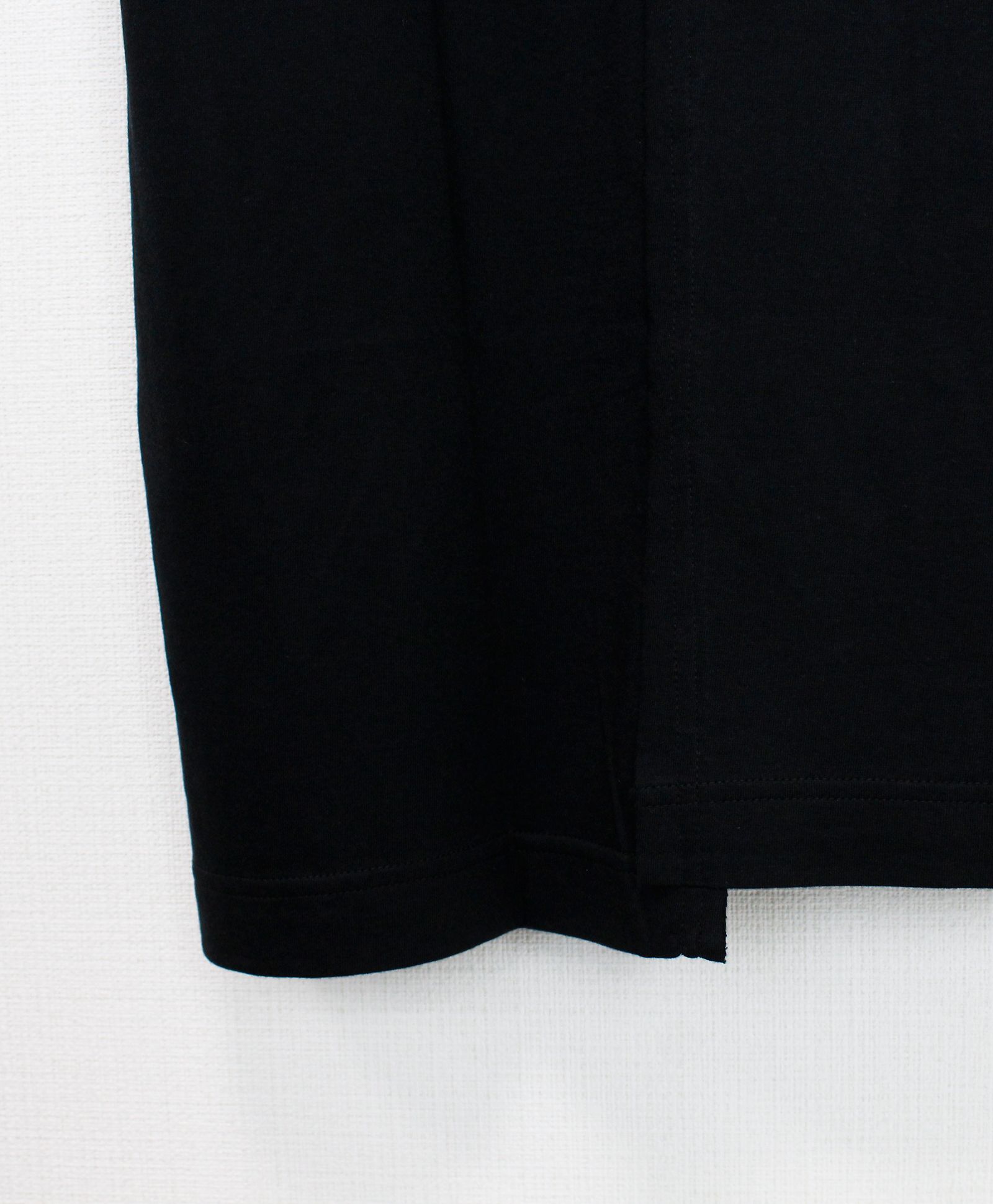 SILKETTE JERSEY W/ NUMBER PATTERN TSUJIKIRI LONG SLEEVED T-SHIRT / BLACK x PURPLE [GL-T11-803-2-03]