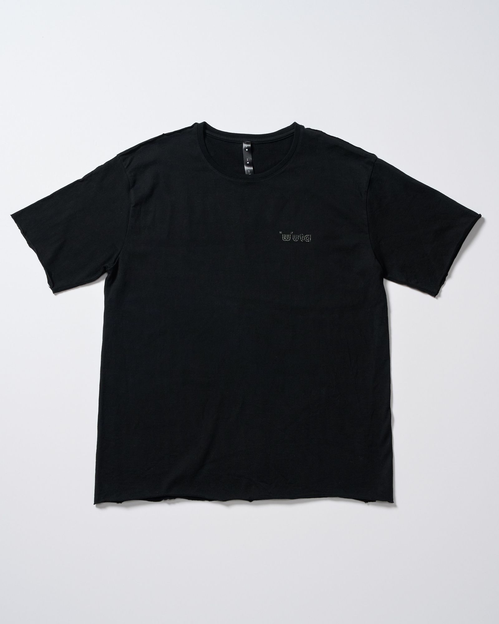 ☆先行予約☆ muta × wjk  / カットオフ Tシャツ / cut-off S/S(printed) / DEEP BLACK [703 mw03i]