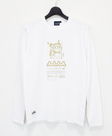 Kuromi × muta MARINE Fishing ストレッチロングスリーブTシャツ / ホワイト [MFMP-434779]