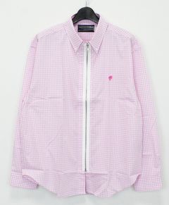 Remake Zip Shirt / リメイク ジップ B.D シャツ / PINK【SH2463】