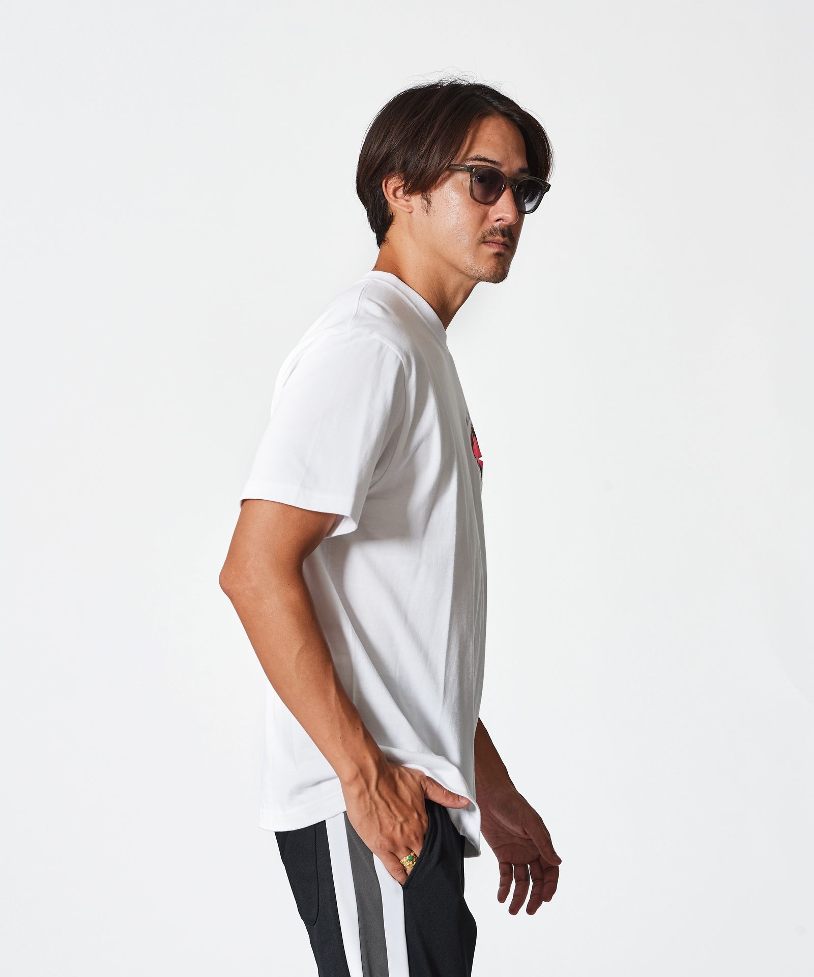 ACANTHUS × muta MARINE / muta Circle Logo Trimming Pocket Tee / トリミングポケットTシャツ / WHITE 【MA2516】