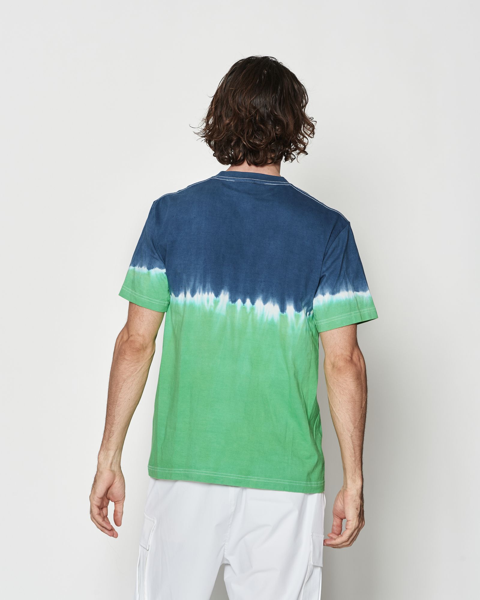 ☆先行予約☆ タイダイTシャツ  /  Contrast Tie-dye Tee / NAVY GREEN【CT2604】