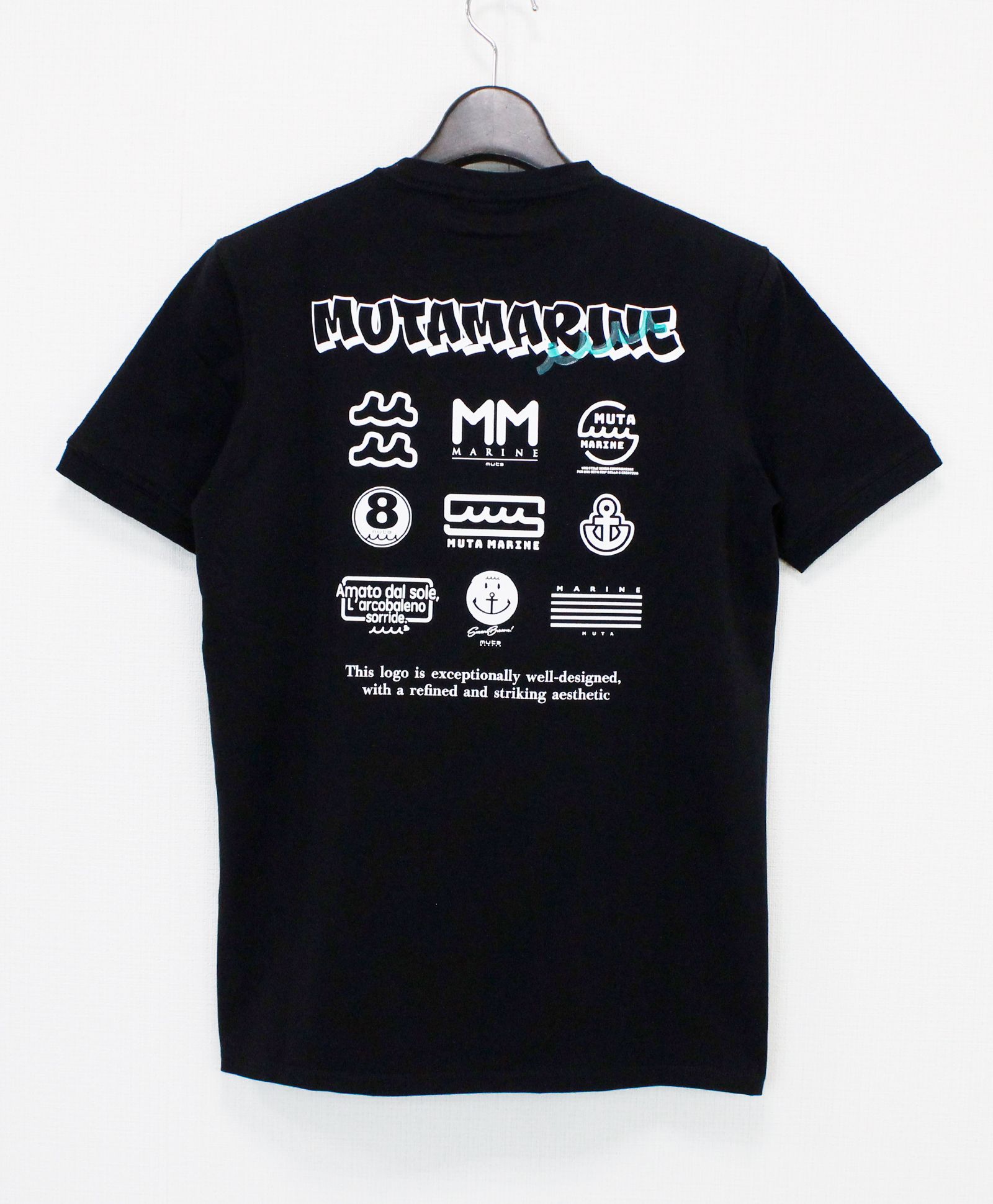 マルチロゴ ストレッチTシャツ / ブラック [MMKW-434769]