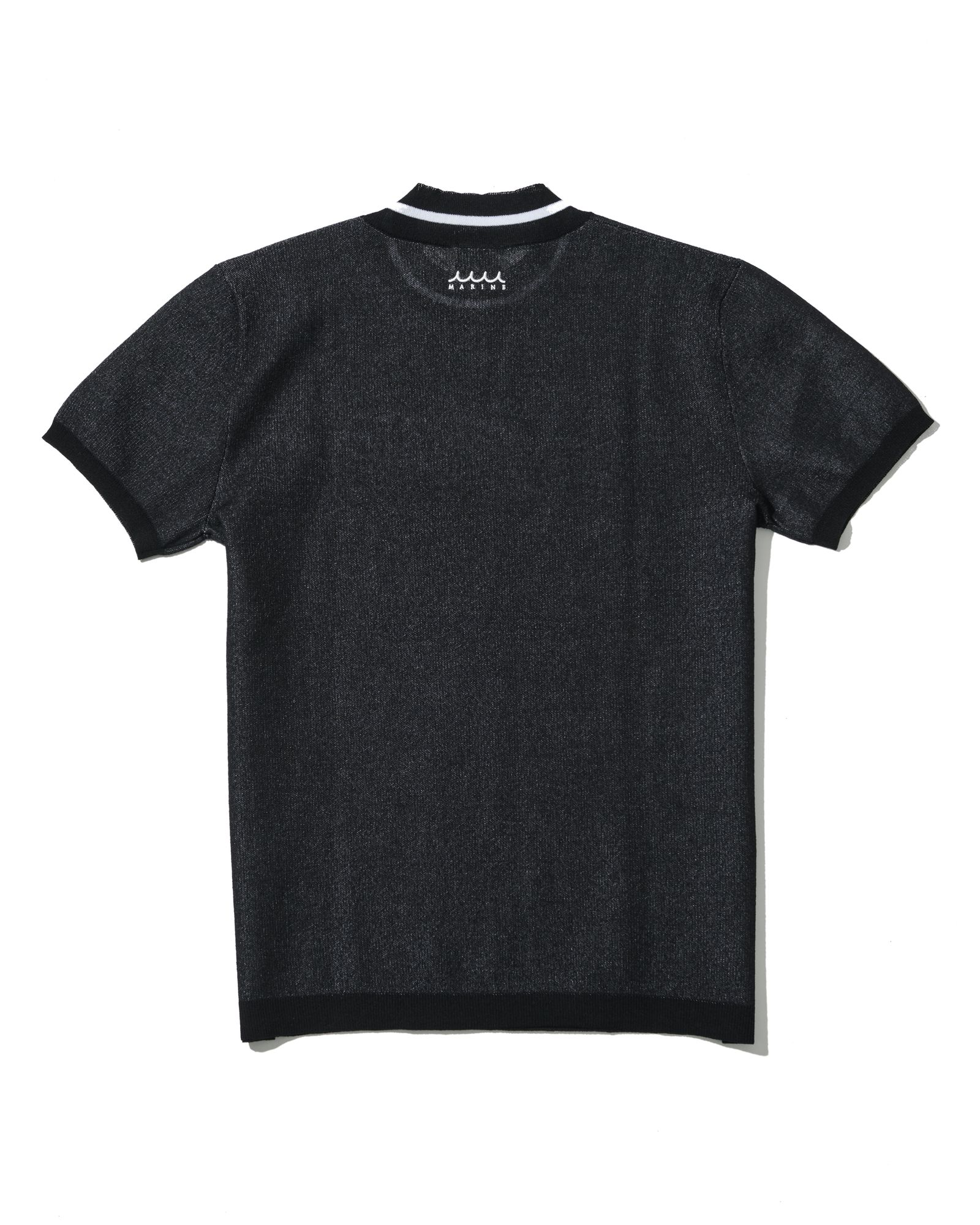 ☆先行予約☆muta MARINE × ACANTHUS  / 半袖ニット / Sheer Knit S/S Top / BLACK 【MA2634】