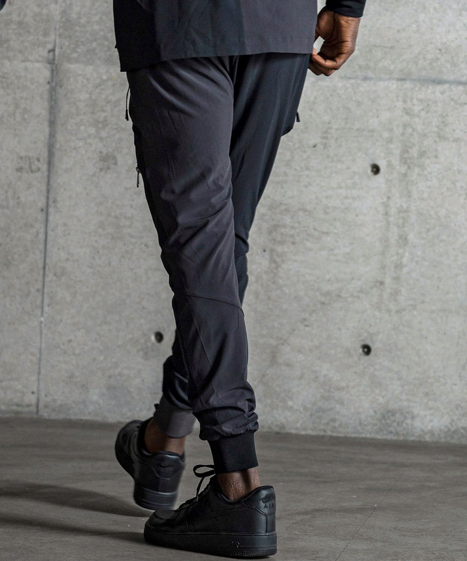 バイカラーランニングパンツ / ブラック【USB-26034】