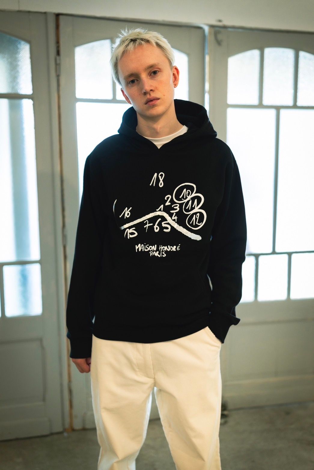 プルオーバーパーカー / Kevin Hoodie / BLACK