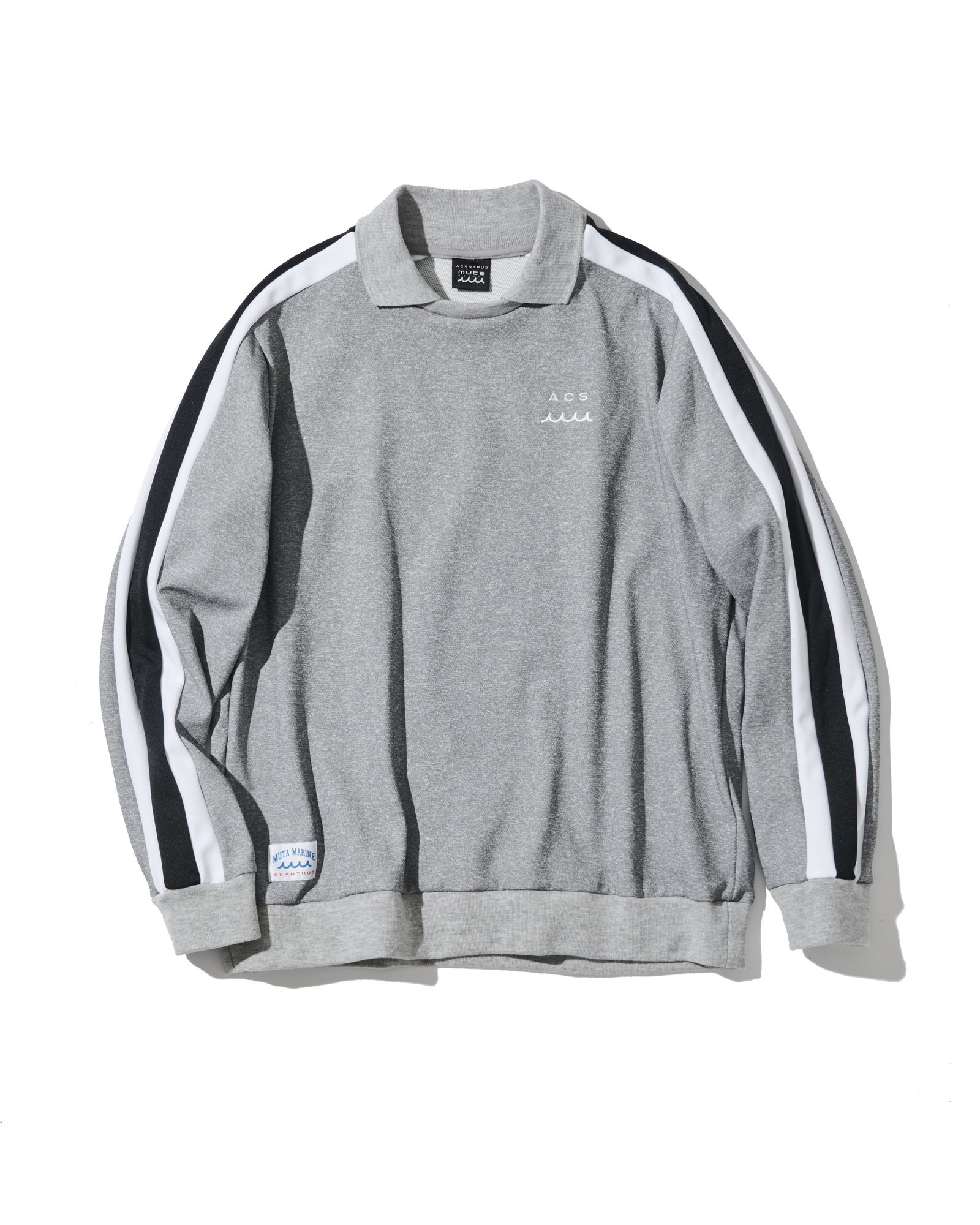 ☆先行予約☆muta MARINE × ACANTHUS  / ポロクルーネックスウェット / Polo Crewneck / GREY 【MA2607】