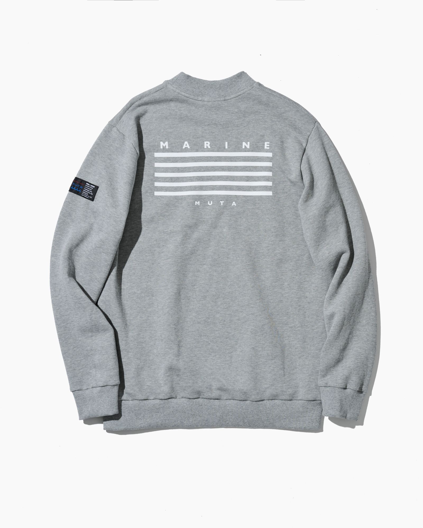 ☆先行予約☆ muta MARINE × ACANTHUS / モックネックスウェット / Mockneck Sweatshirts / GREY 【MA2655】