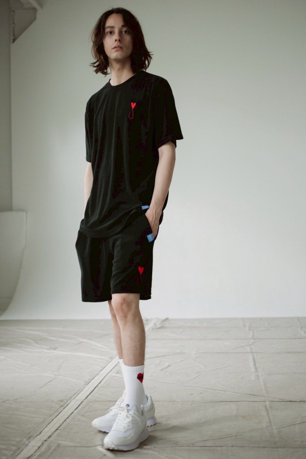 パイルハーフパンツ / Pile Half Pants / BLACK