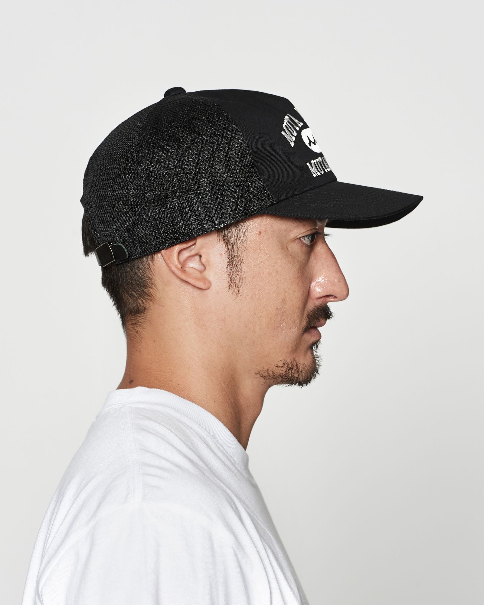 ☆先行予約☆muta MARINE × ACANTHUS  / カレッジロゴメッシュキャップ / College Logo Mesh Cap / BLACK 【MA2622】