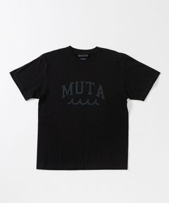 ACANTHUS x muta MARINE / Rainbow Stencil Logo Tee / Tシャツ / BLACK