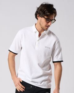 ☆先行予約☆ muta × wjk  / カットオフ ポロシャツ / cut-off polo S/S(printed)T / WHITE [705 mw04i]