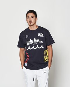 ☆先行予約☆muta MARINE × ACANTHUS  / テストプリントTシャツ  /  Test Print Tee / NAVY【MA2612】