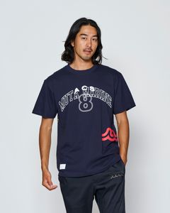 ☆先行予約☆muta MARINE × ACANTHUS  / マルチプリントTシャツ /  Multi Print Tee / NAVY【MA2715】