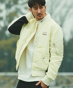 muta MARINE x ACANTHUS / muta MA-1 / MA-1ジャケット / WHITE / MA2427