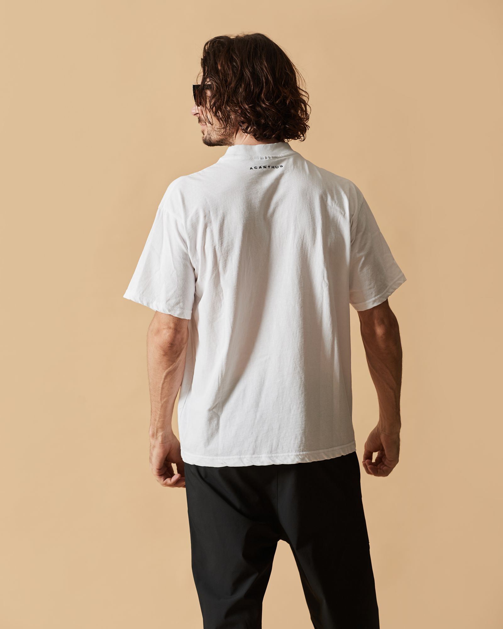 ☆先行予約☆ モックネックポケットTシャツ  / Mock Neck Pocket Tee / WHITE 【CT2608】