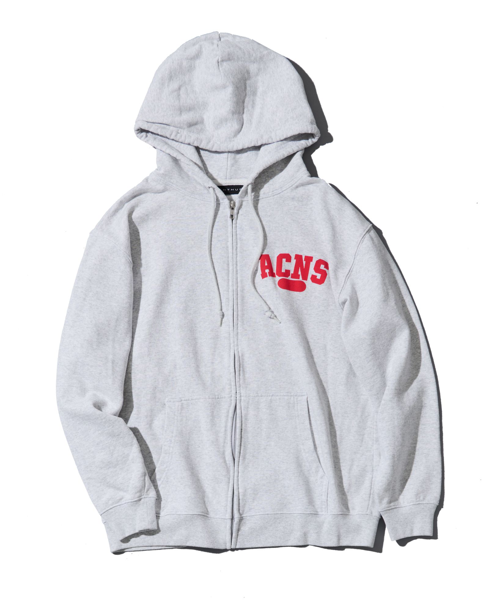 ☆先行予約☆ エイジングカレッジロゴ スウェットジップフーディー / パーカー / Aging College Logo Zip Up Hooded Sweatshirt / ASH GREY【HJ2601】