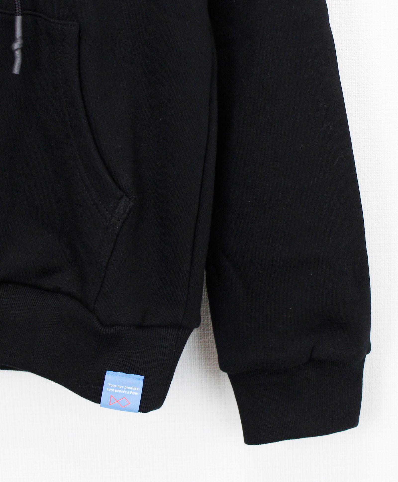 プルオーバーパーカー / Tiphanie Hoodie / Black x Royal Blue