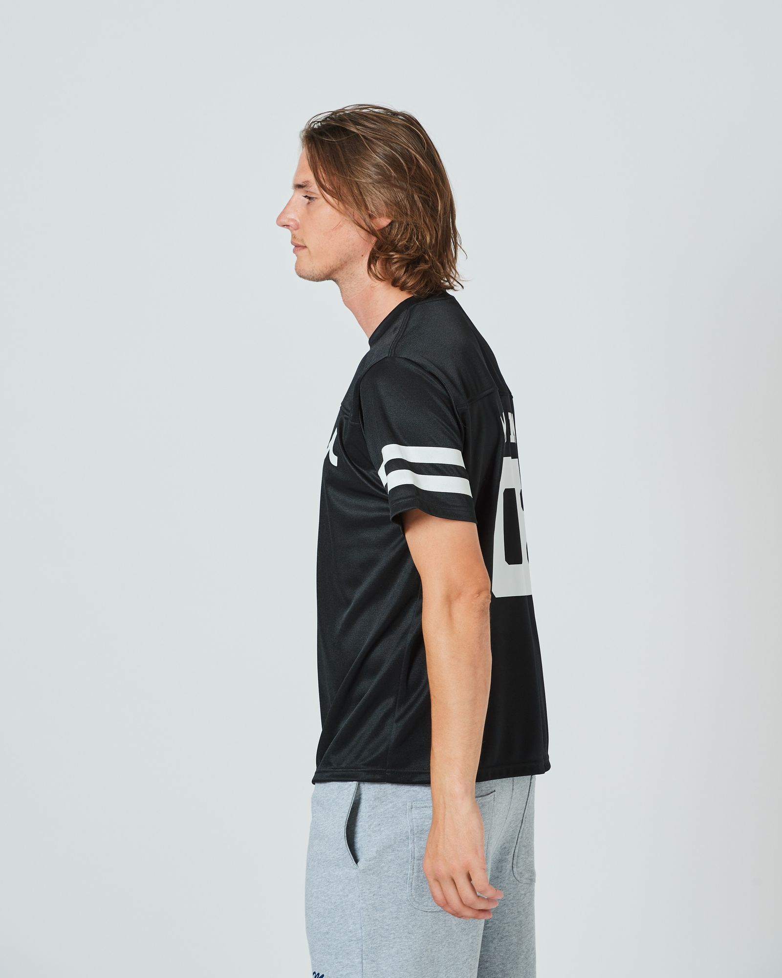 ACANTHUS x muta MARINE / muta Football Tee / フットボールTシャツ / BLACK / MA2411