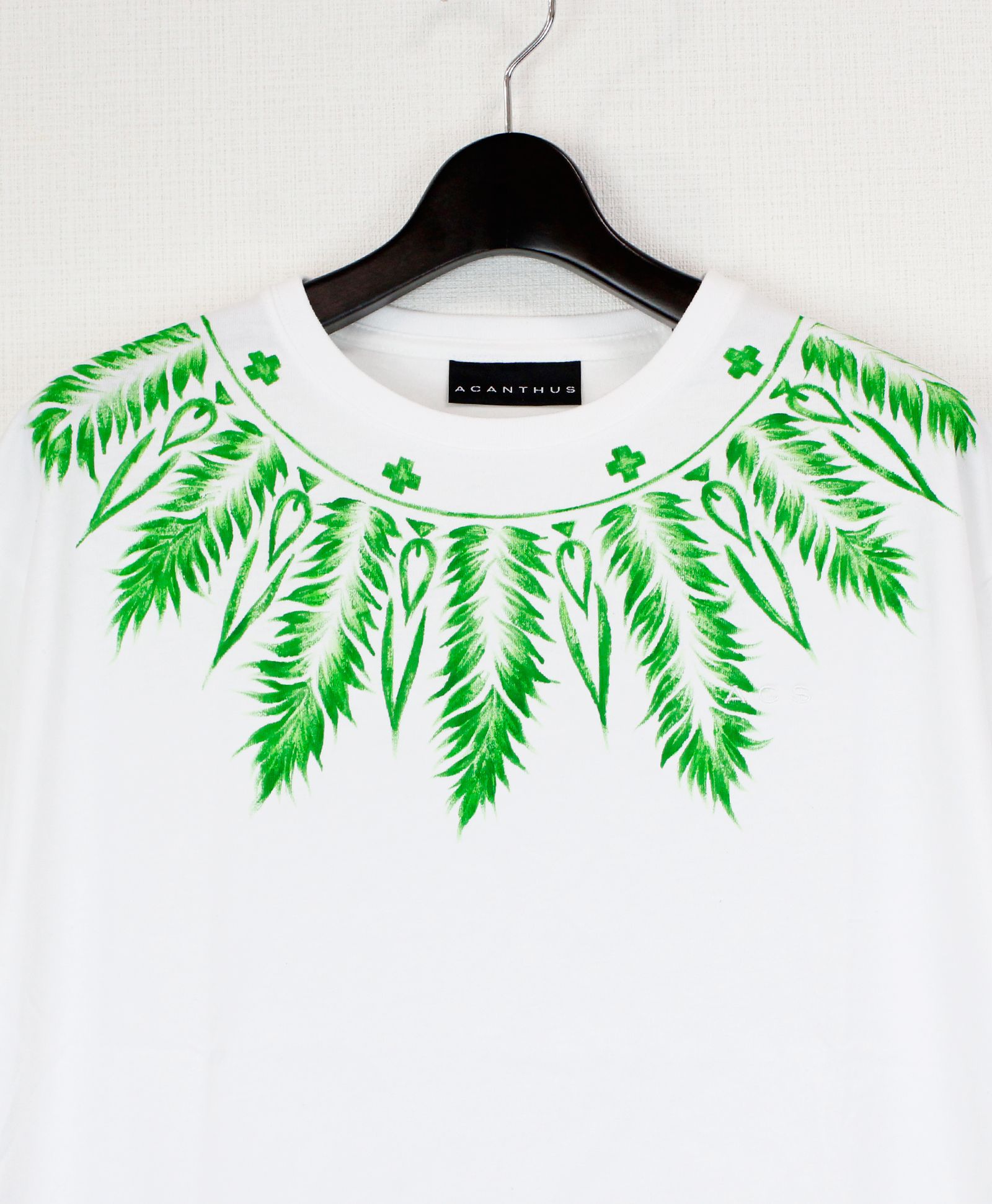 フェザーペイント Tシャツ / Feather Paint Loose Tee / WHITE