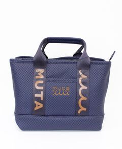 CONTINUA パンチングエシカルレザー パーテーショントートバッグ / ネイビー [MMSG-241110]