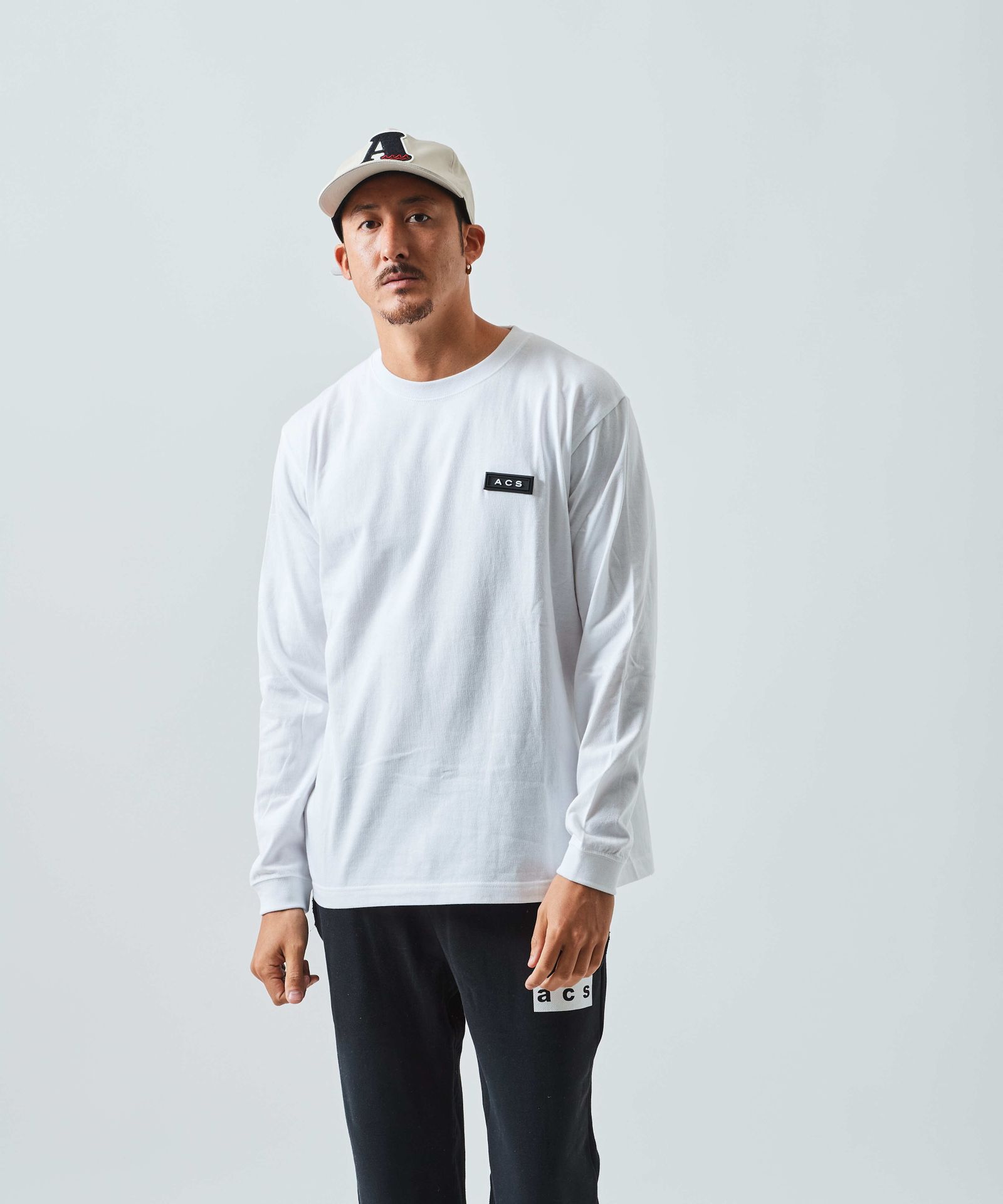 フォトペーパープリント L/S Tシャツ / Photo Paper Print L/S Tee (Ocean) / WHITE