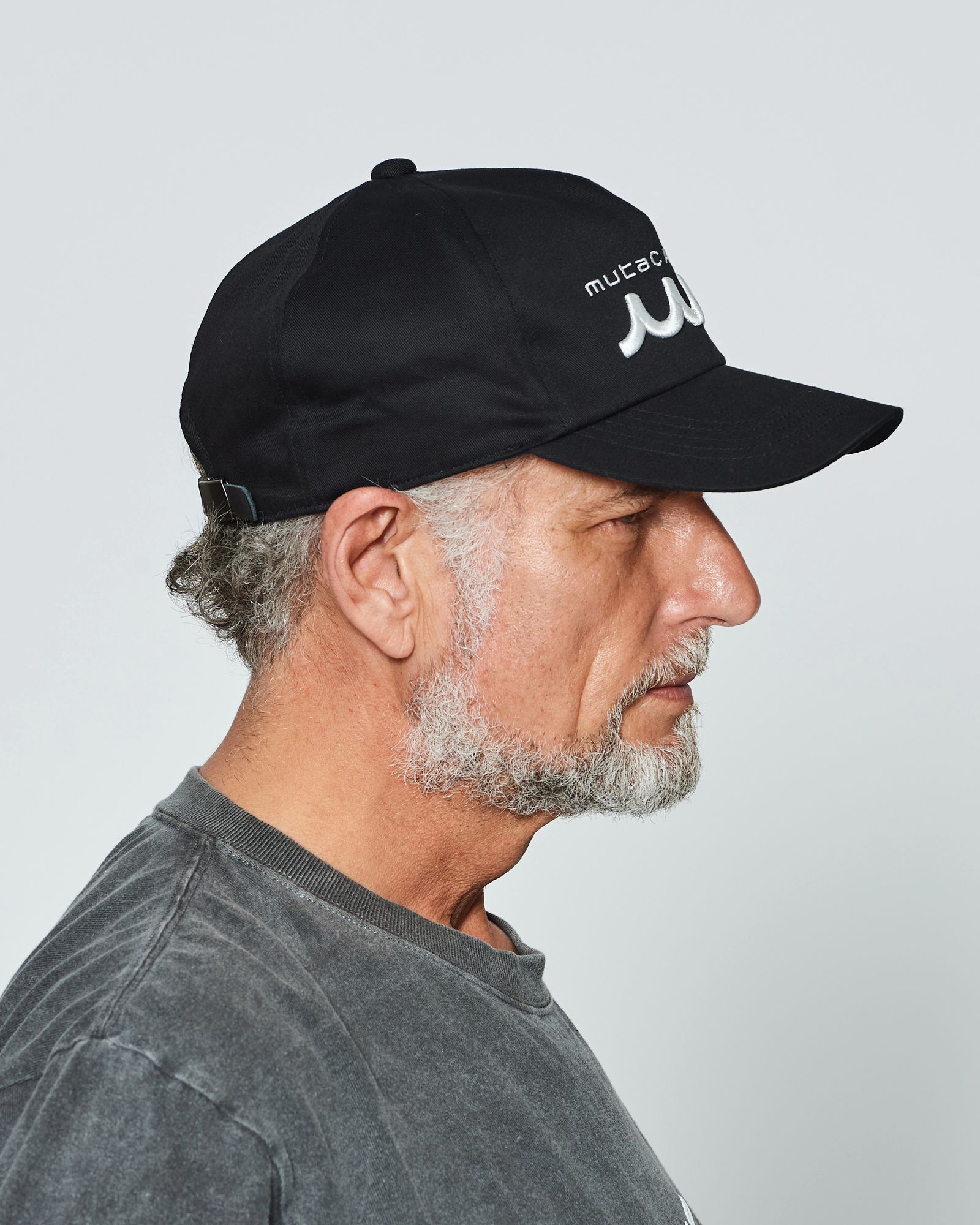 ☆先行予約販売2025年9月下旬～10月下旬頃入荷予定☆ ACANTHUS × muta MARINE / muta Embroidered Logo Cap / ロゴキャップ / BLACK 【MA2542】