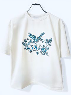 刺繍×Print T-shirt / WHITE [BEF01-HST]
