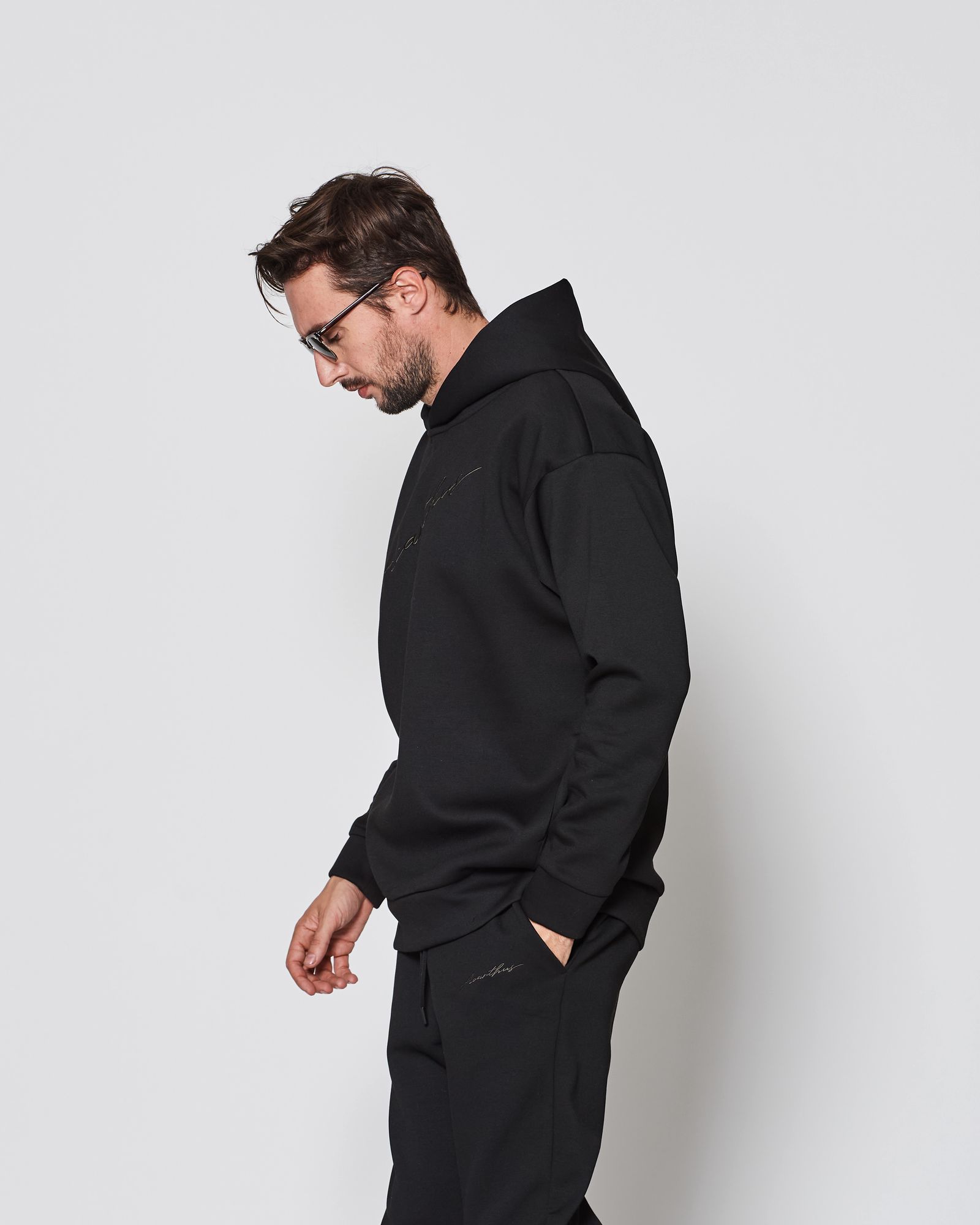ACANTHUS / Double-knit Hooded Sweatshirt / パーカー / BLACK 【DW2501】