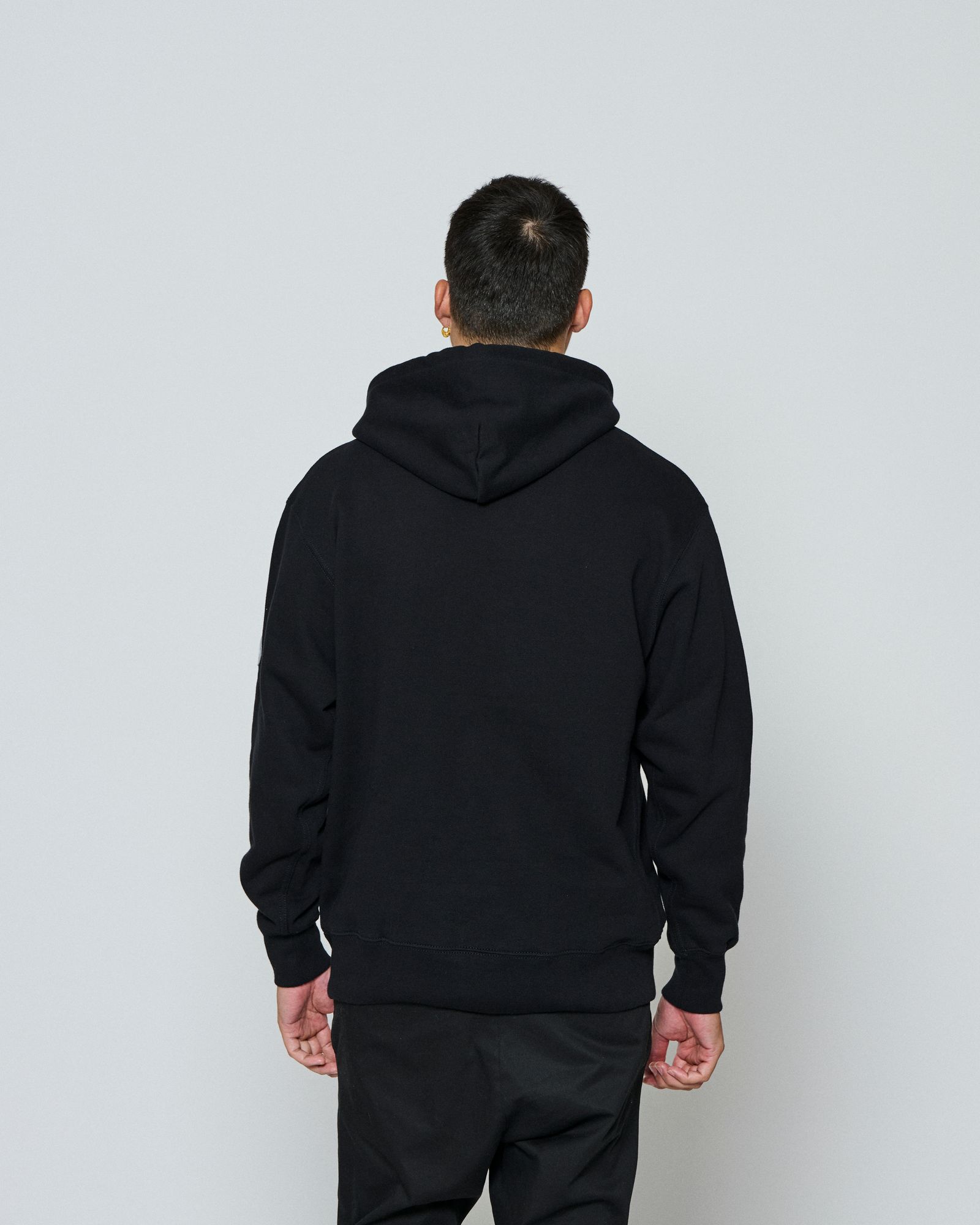 ☆先行予約☆ muta MARINE × ACANTHUS / スイートエクストラロゴフーディー / パーカー / Sweet Extra Logo Hoodie / BLACK 【MA2697】
