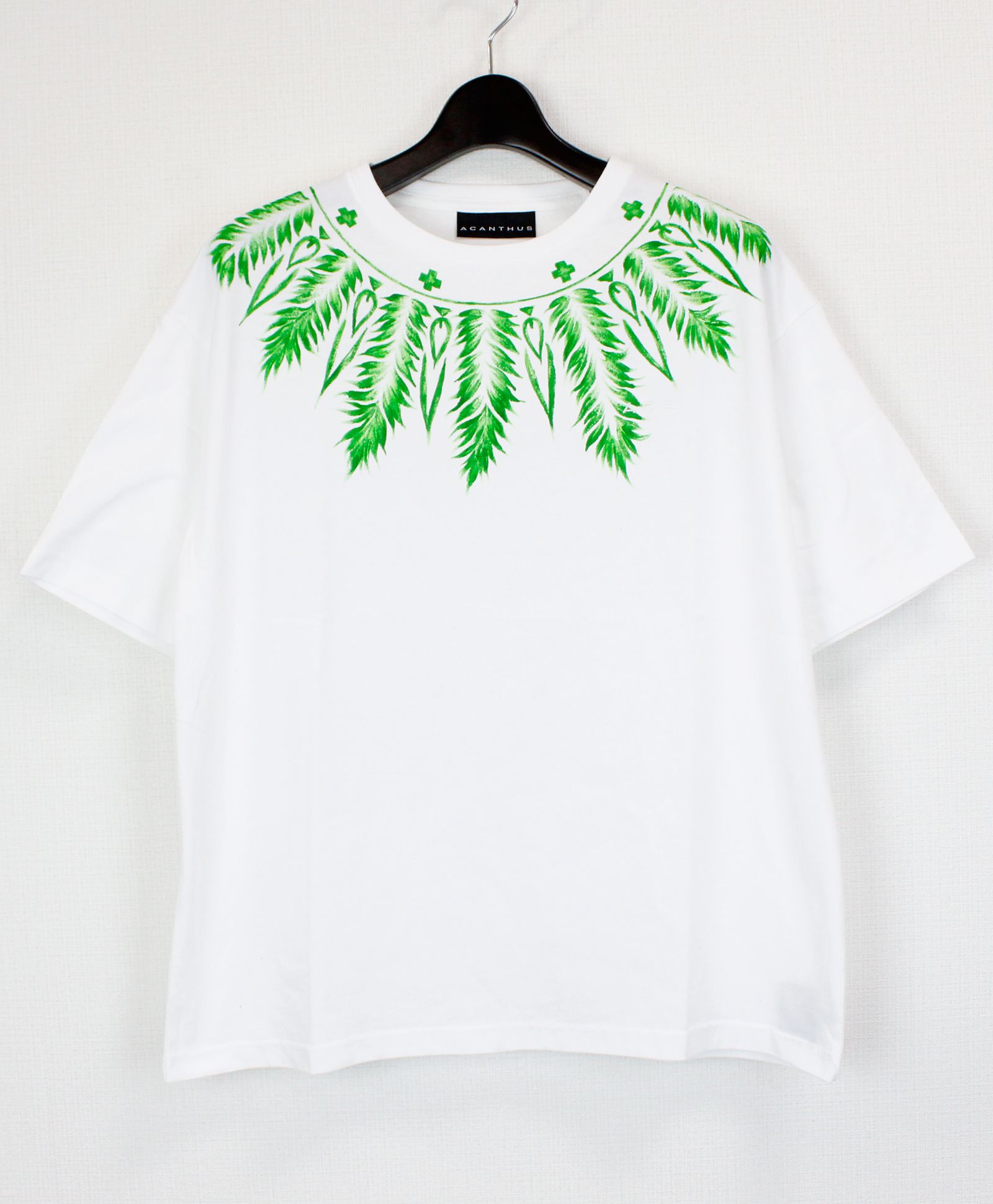 フェザーペイント Tシャツ / Feather Paint Loose Tee / WHITE