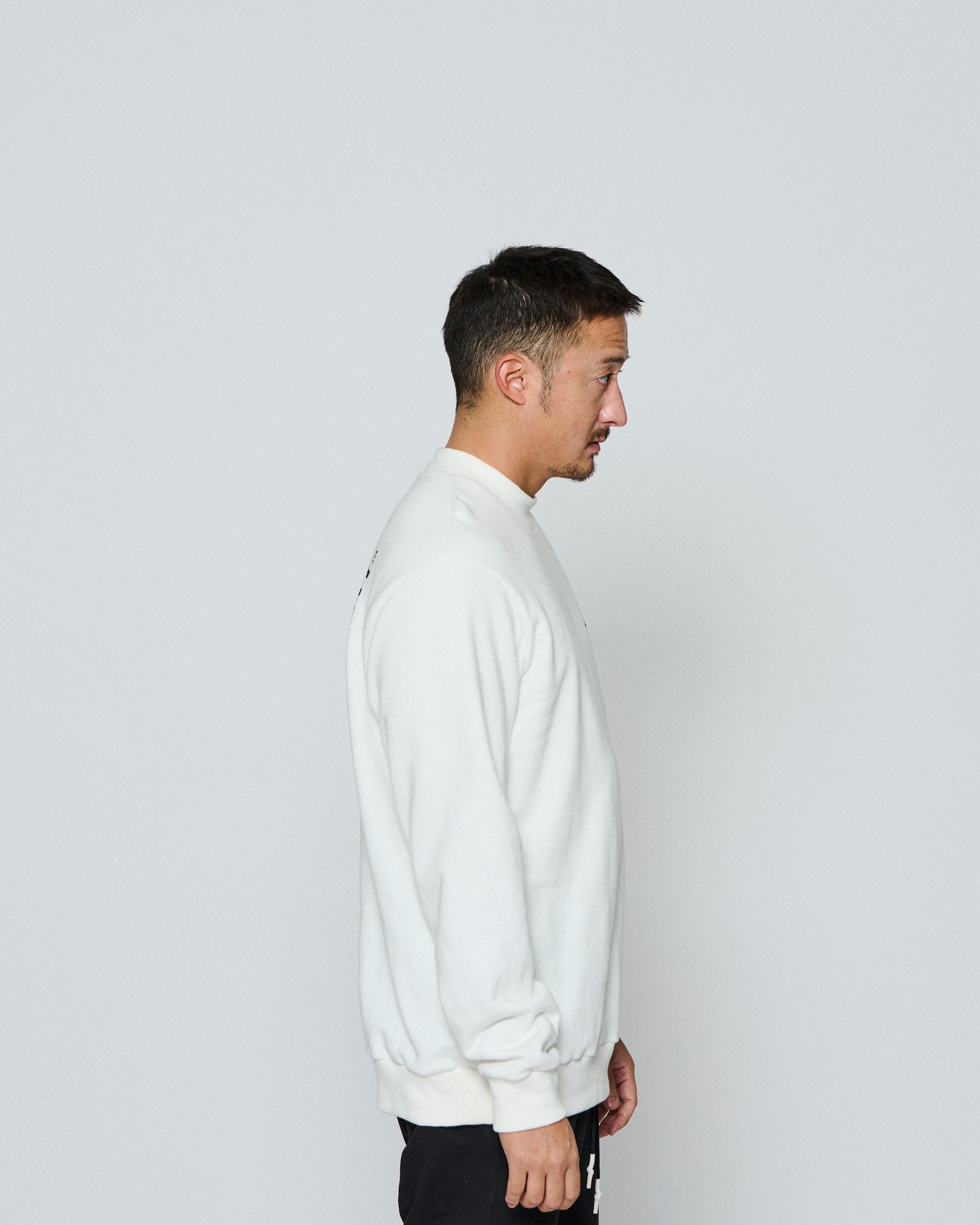 ☆先行予約☆ muta MARINE × ACANTHUS / モックネックスウェット / Mockneck Sweatshirts / WHITE 【MA2655】