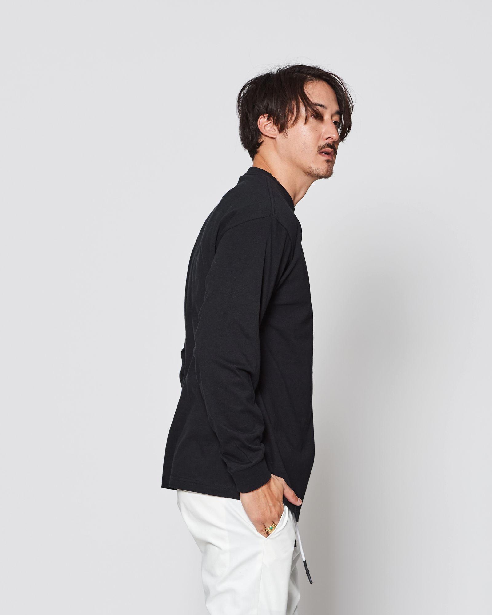 ☆先行予約販売2025年9月下旬～10月下旬頃入荷予定☆ ACANTHUS × muta MARINE / muta sweet muta L/S Tee / ロンT / BLACK 【MA2547】