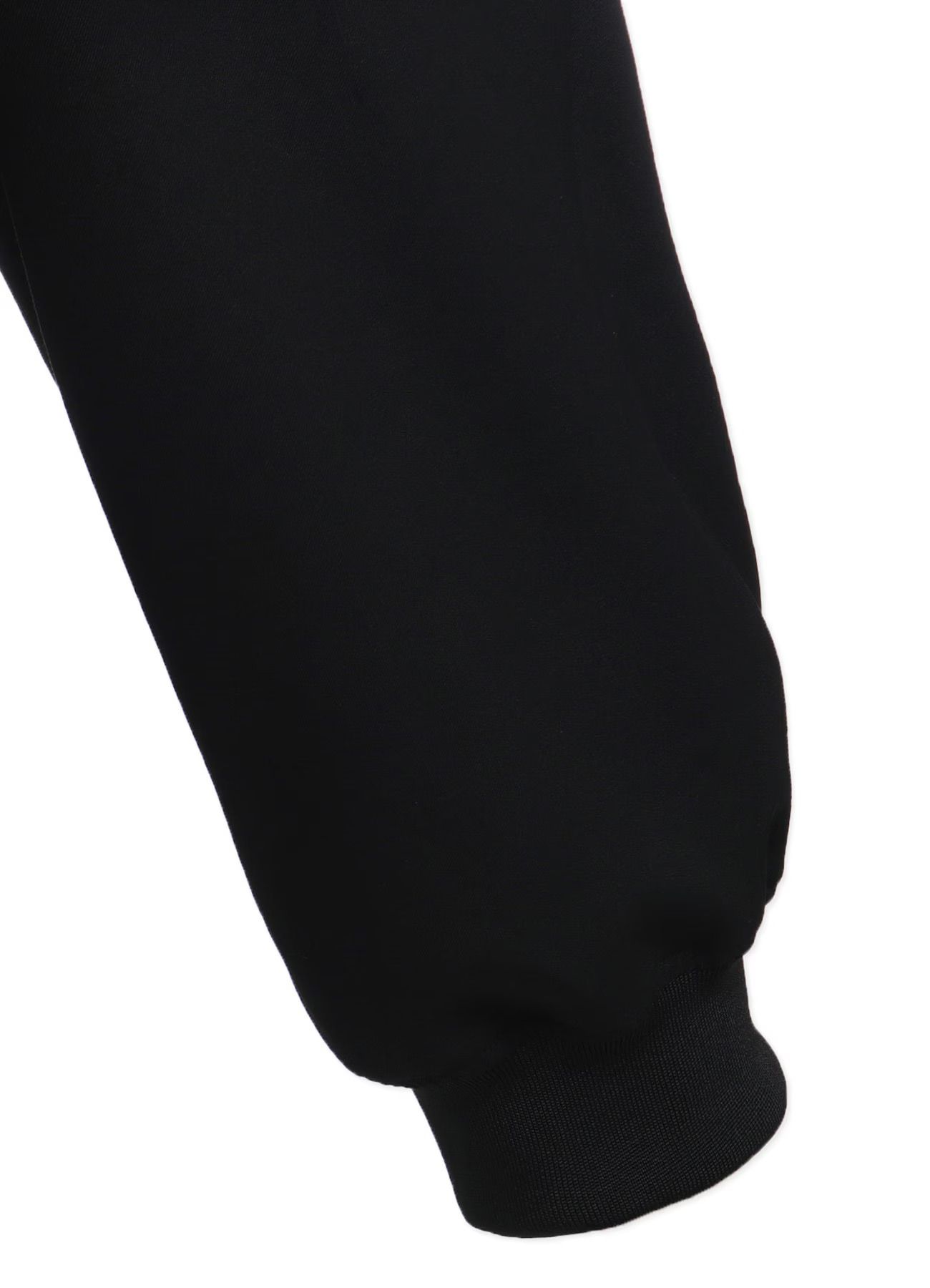 WOOL GABARDINE STANDARD RIBBED HEM CARGO  / ウールギャバジンリブカーゴパンツ / BLACK [GA-P07-101-1-03]