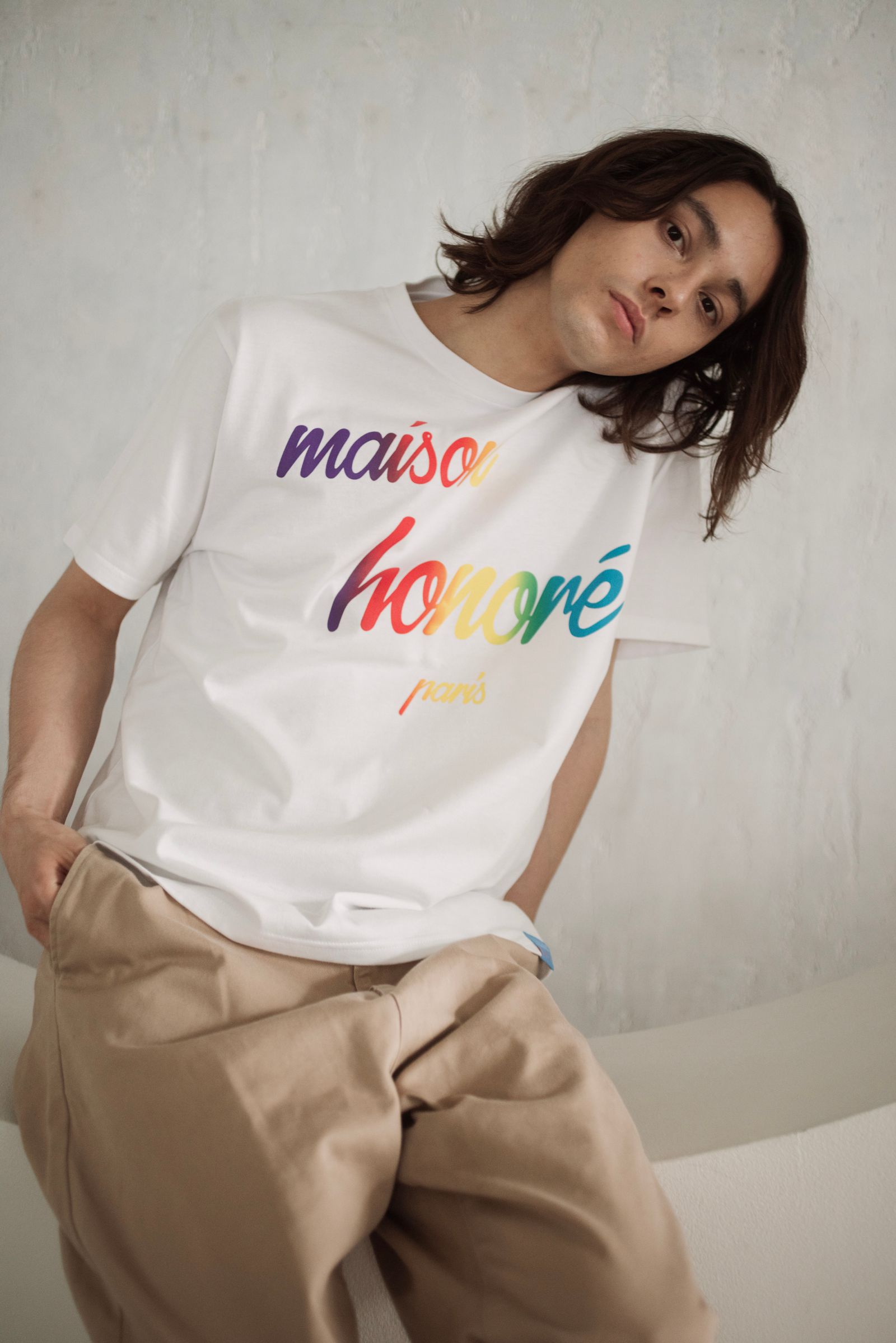 Tシャツ / Raissa / White Rainbow