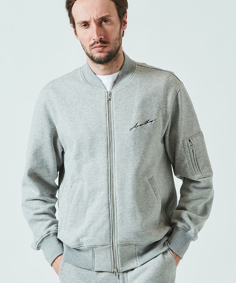 ACANTHUS - スウェット MA-1 ジャケット / グレー / Sweat MA-1 / GREY【HJ2304】 | femt