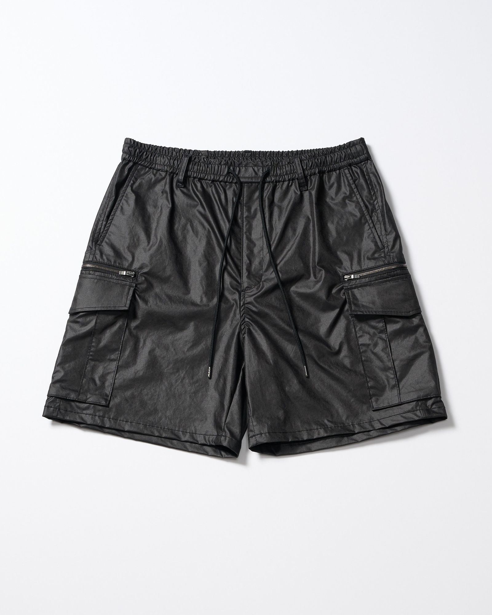 ☆先行予約☆ カーゴショーツ / solid cargo shorts / BLACK [5220 pe52i]