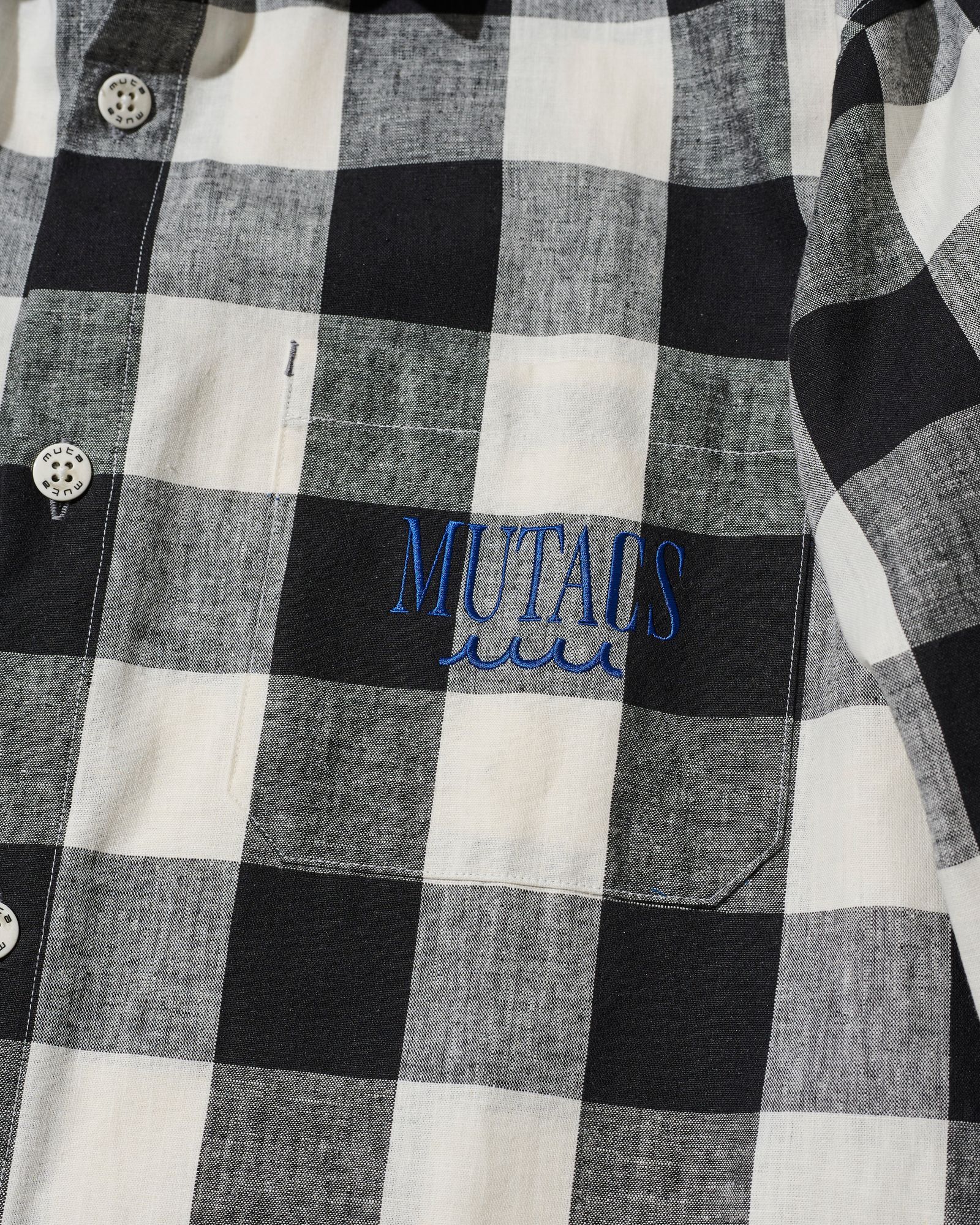 ☆先行予約☆muta MARINE × ACANTHUS  / 配色切替シャツ /  Color Switching Shirt / BLUE【MA2708】