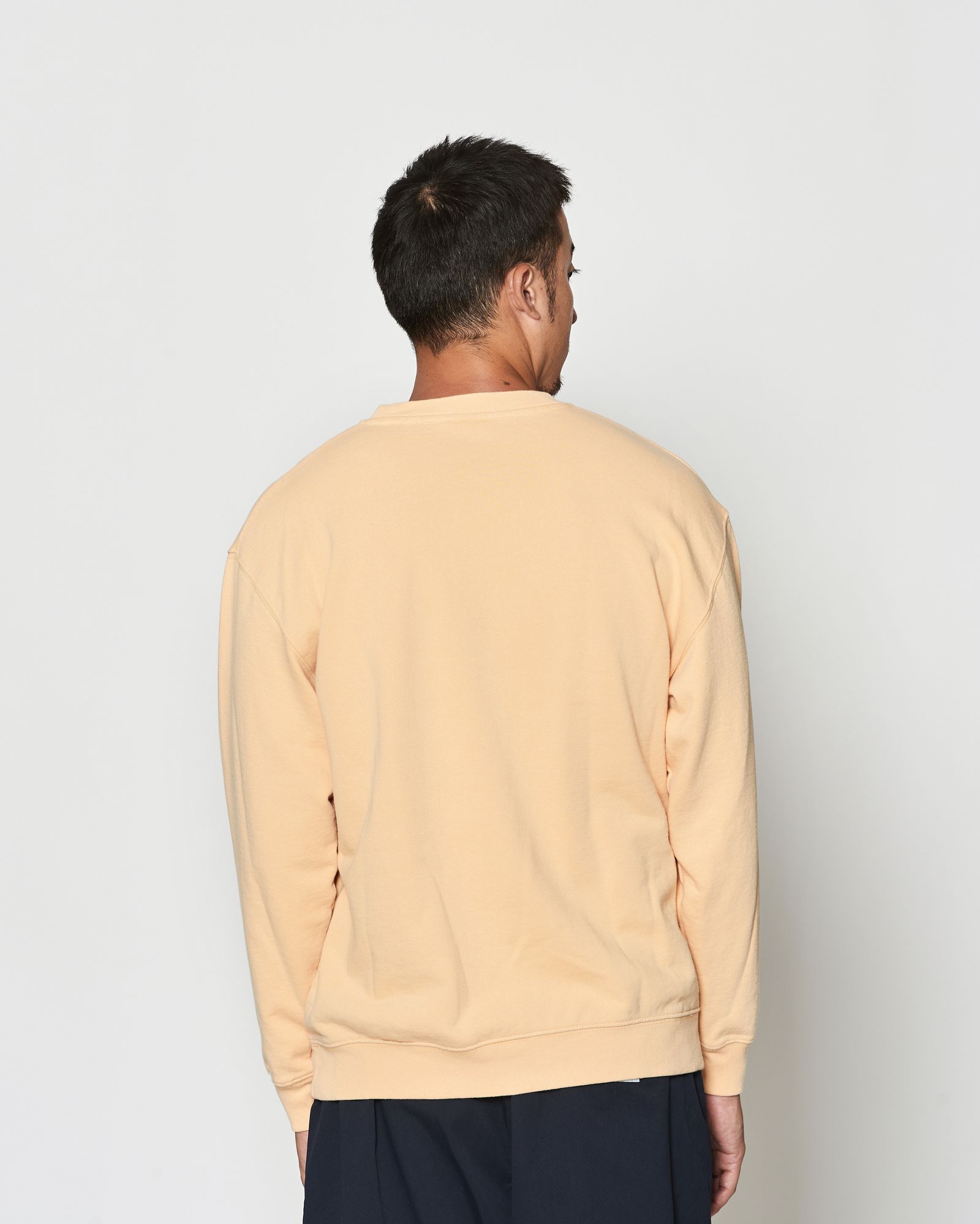 ☆先行予約☆muta MARINE × ACANTHUS  / エイジングサークルロゴクルーネックスウェット / Aging Circle Logo Crewneck / YELLOW 【MA2611】