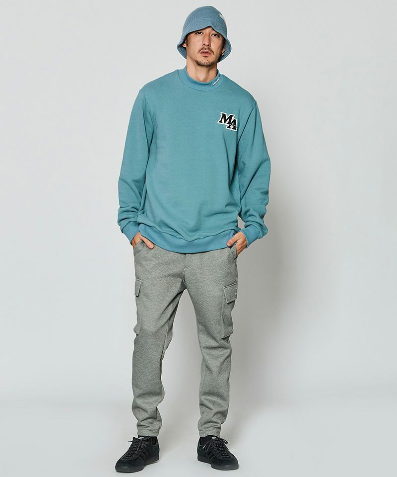 ACANTHUS x muta MARINE / muta Mockneck Sweatshirt / スウェット / BLUE / MA2430