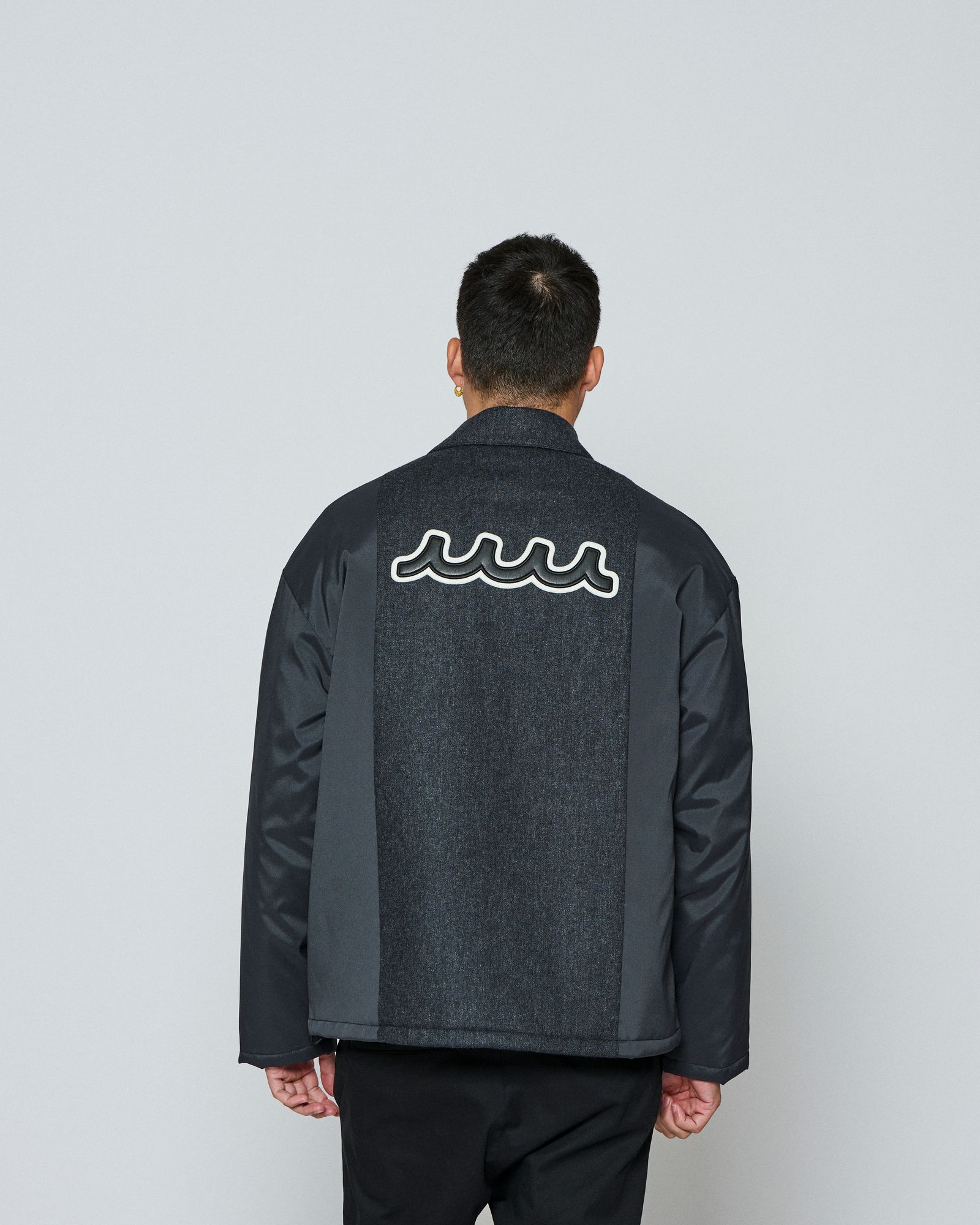 ☆先行予約☆ muta MARINE × ACANTHUS / コーチジャケット / Split Coach Jacket / CHARCOAL 【MA2651】