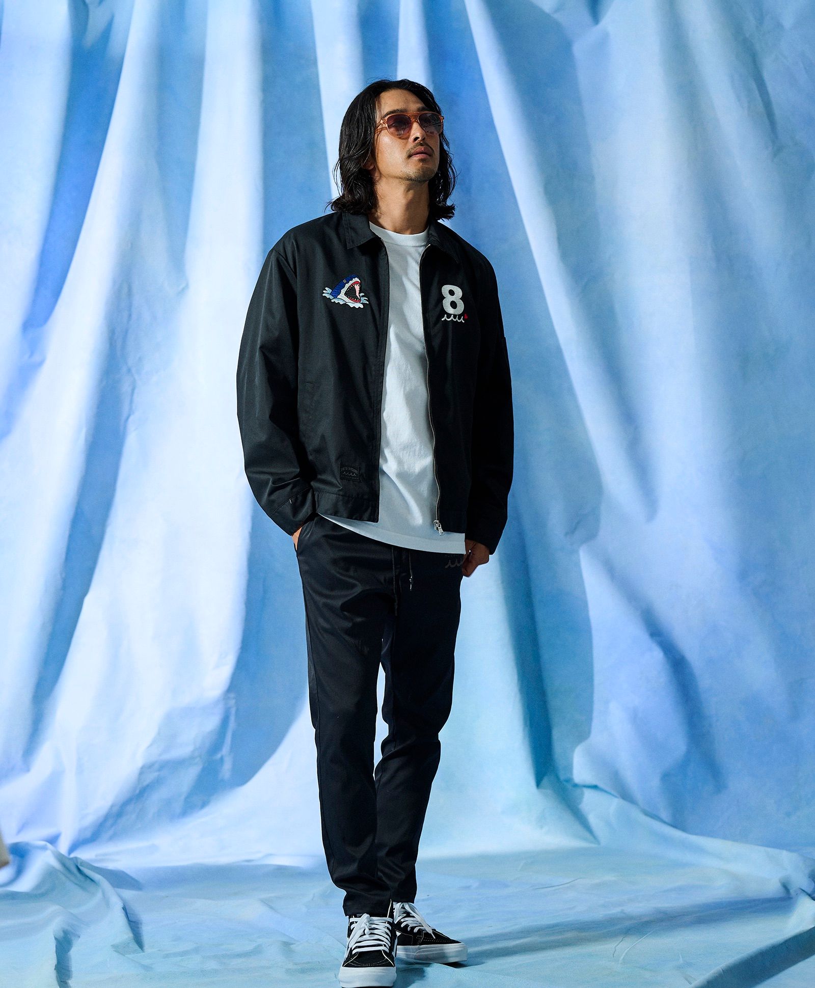 ☆先行予約☆muta MARINE × ACANTHUS  / スーベニアジャケット /  Souvenir Jacket / BLACK【MA2701】