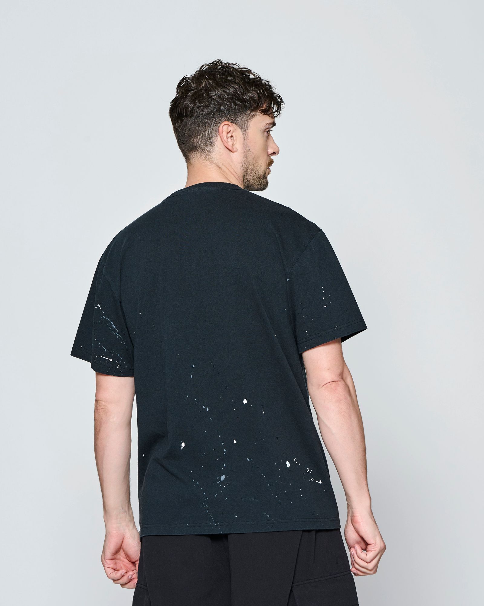☆先行予約☆ ヴィンテージ スプラッシュ Tシャツ  /  Vintage Wash Splash Tee / BLACK 【CT2702】