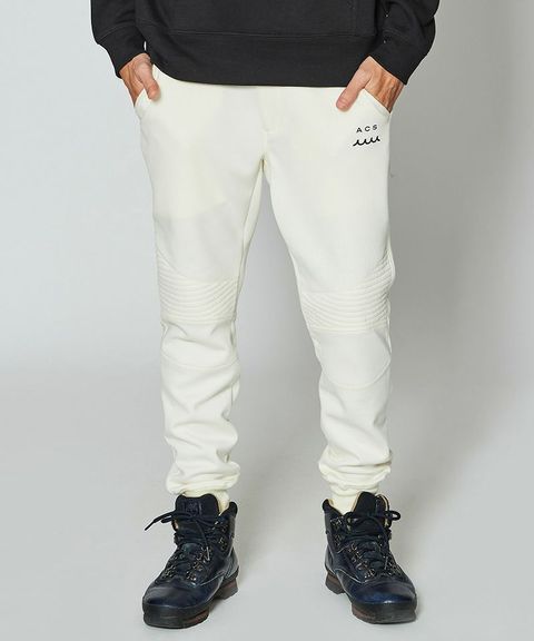 muta(ムータ) - ACANTHUS x muta MARINE / Double-knit Biker Pant / イージーバイカーパンツ / WHITE / MA2428